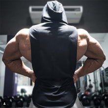 Load image into Gallery viewer, Antonio Hooded Sleeveless Tank
