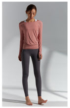 Load image into Gallery viewer, Nora  Scoop Back Long Sleeve Top
